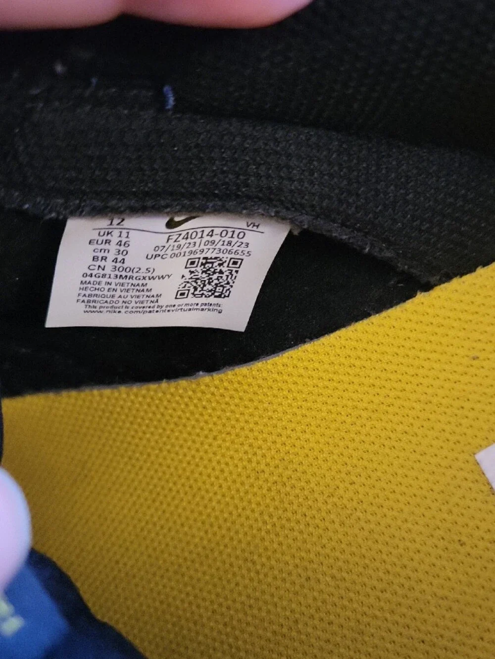 Nike Men's Dunk Low- Navy and Yellow